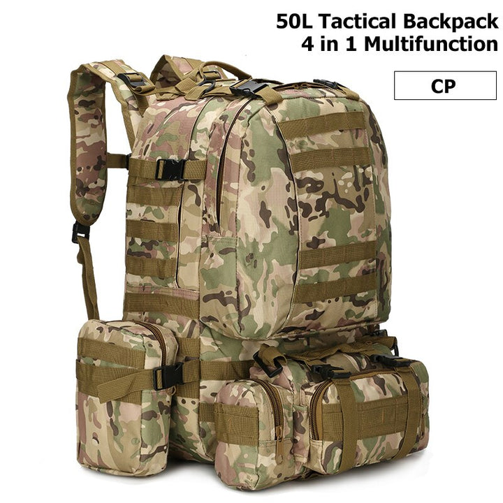 Men's 4 in 1 Tactical Style Multi-Pocket Backpack - Happy Health Star