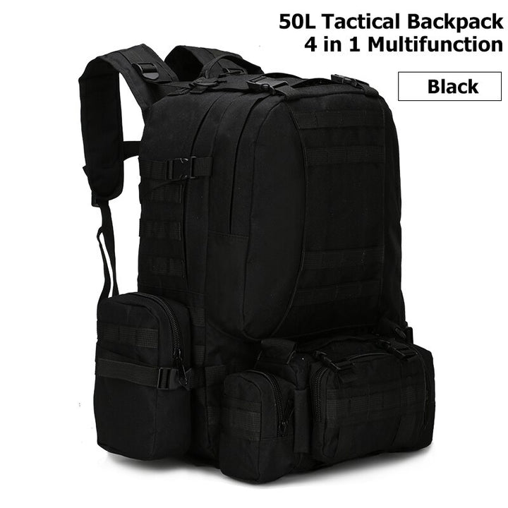 Men's 4 in 1 Tactical Style Multi-Pocket Backpack - Happy Health Star