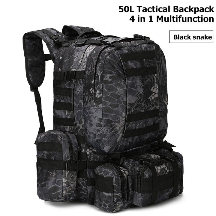 Men's 4 in 1 Tactical Style Multi-Pocket Backpack - Happy Health Star